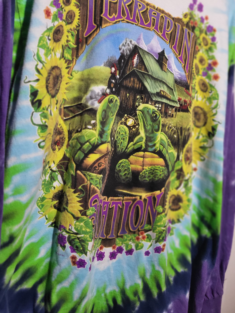 Liquid Blue Terrapin Station Grateful Dead Long Sleeve size Lg